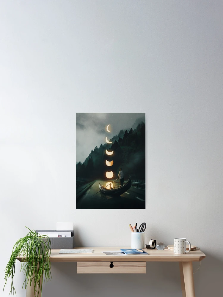 Thumbnail 2 of 3, Poster, Moon Ride designed and sold by buko.