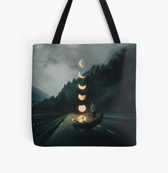 Moon Ride All Over Print Tote Bag