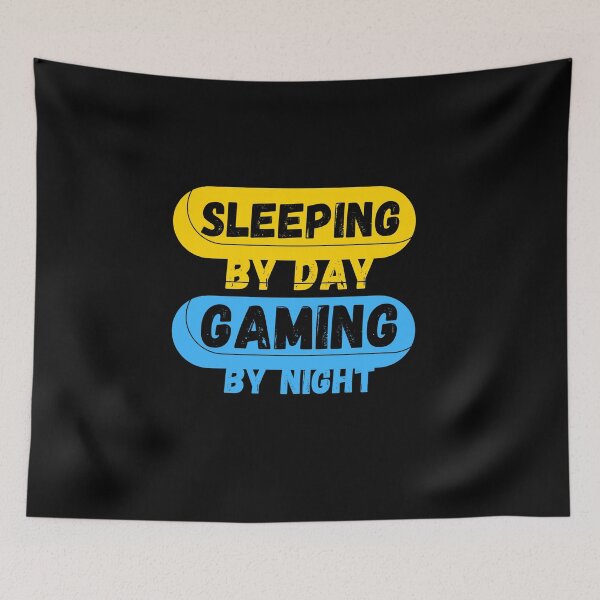 Item preview, Sleeping By Day Gaming By Night designed and sold by mu-art.