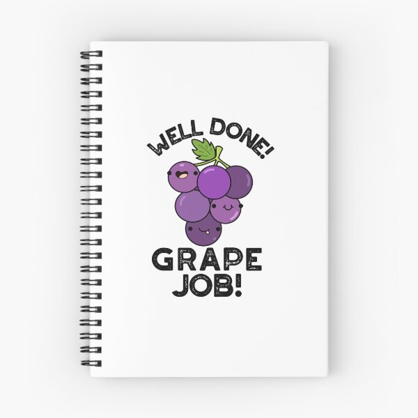 Item preview, Well Done Grape Job Positive Fruit Puns  designed and sold by punnybone.