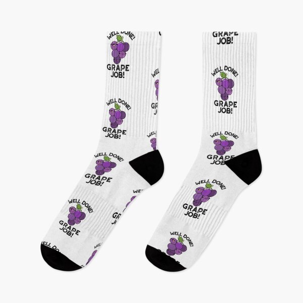 Item preview, Well Done Grape Job Positive Fruit Puns  designed and sold by punnybone.