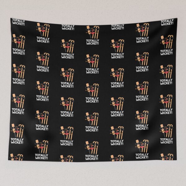 Item preview, Totally Wicked Funny Cricket Puns (Dark BG) designed and sold by punnybone.