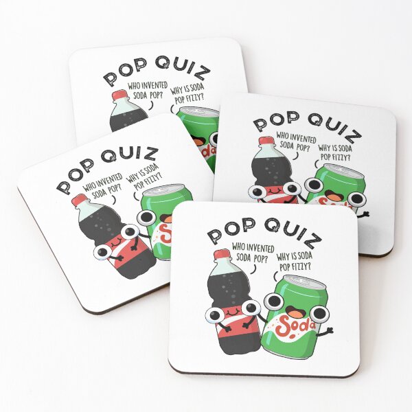 Item preview, Pop Quiz Funny Soda Pop Puns  designed and sold by punnybone.