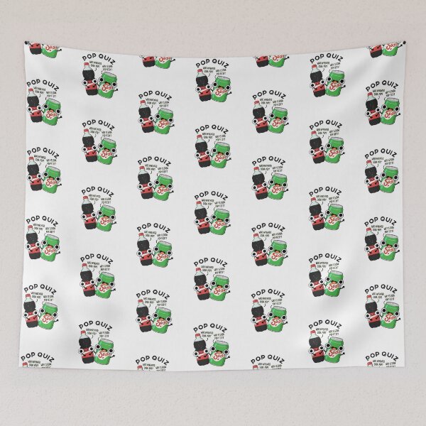 Item preview, Pop Quiz Funny Soda Pop Puns  designed and sold by punnybone.