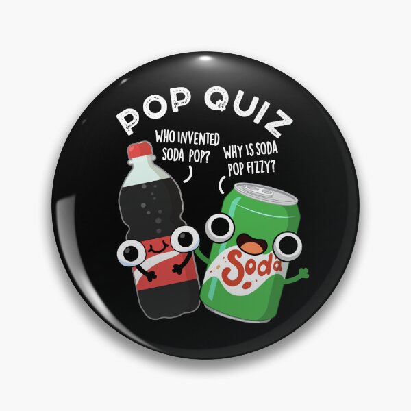 Item preview, Pop Quiz Funny Soda Pop Puns (Dark BG) designed and sold by punnybone.