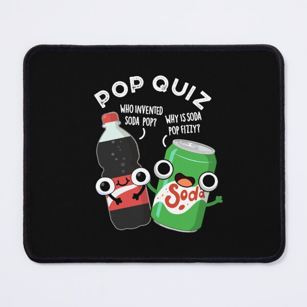 Item preview, Pop Quiz Funny Soda Pop Puns (Dark BG) designed and sold by punnybone.