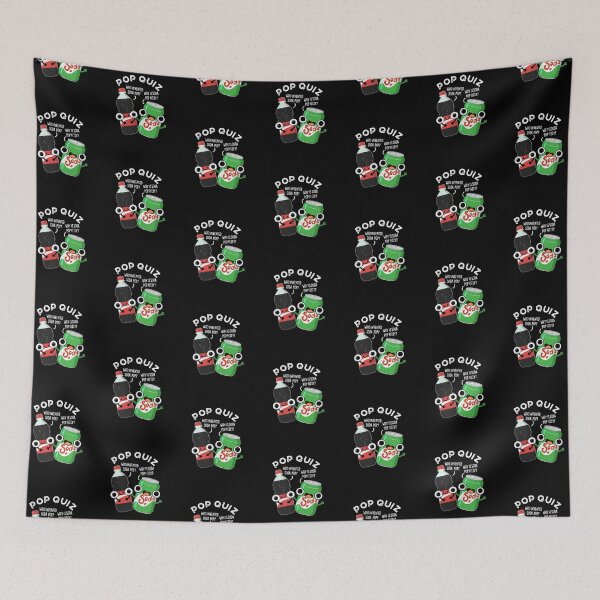 Item preview, Pop Quiz Funny Soda Pop Puns (Dark BG) designed and sold by punnybone.