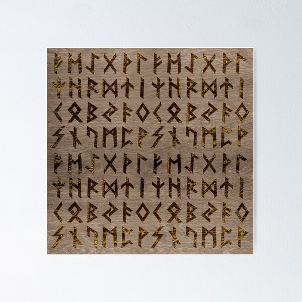 Item preview, Ancient Norse Runes  Alphabet pattern designed and sold by k9printart.