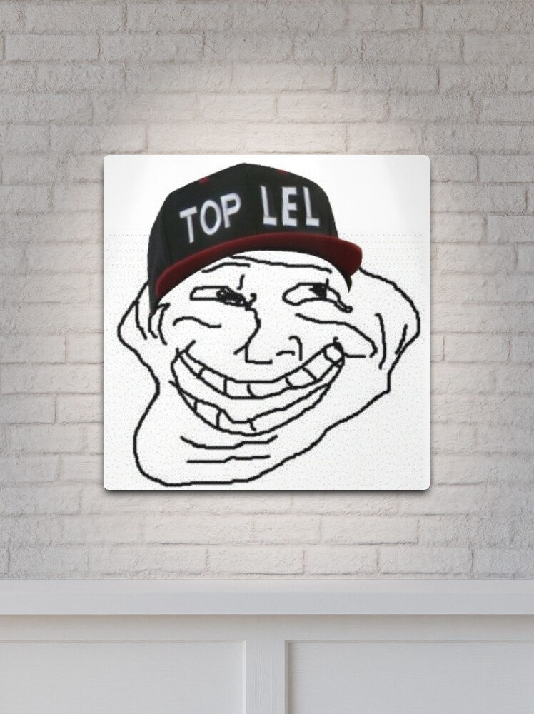 Top LEL Troll Face Poster for Sale by lolhammer