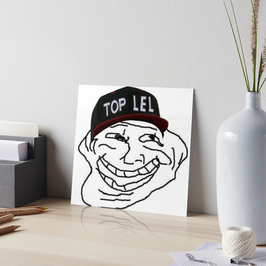 Top LEL Troll Face Poster for Sale by lolhammer