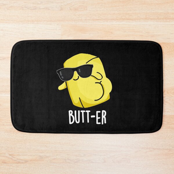 Item preview, Butt-er Funny Food Butter Puns (Dark BG) designed and sold by punnybone.
