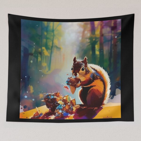 Item preview, Choco Chip Squirrel designed and sold by Verdant Rose Studio.