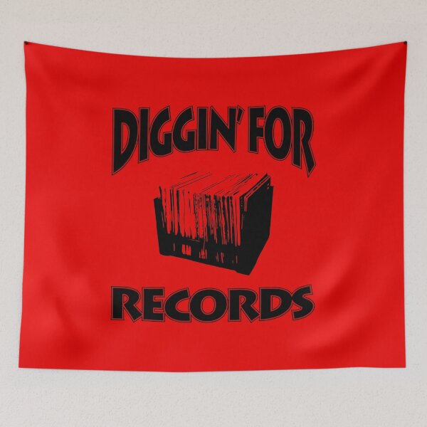 Item preview, Diggin' for Records DR Black designed and sold by Tee4Daily.