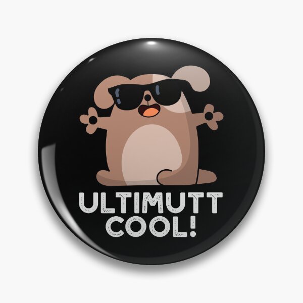 Item preview, Ulti-mutt Cool Funny Dog Puns (Dark BG) designed and sold by punnybone.
