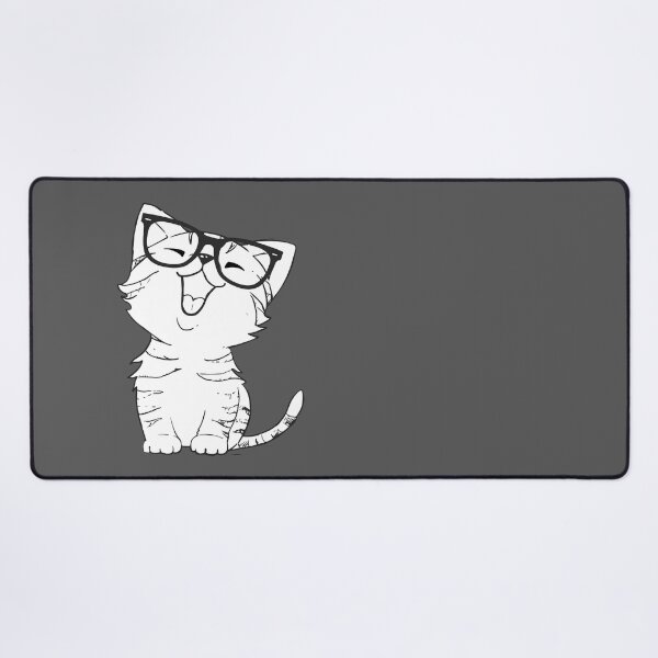 Item preview, Happy Cat with Glasses designed and sold by KGoPrintables.