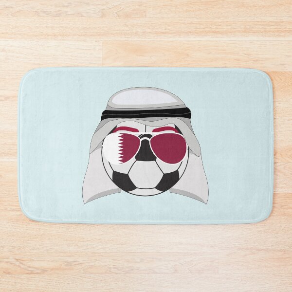 Item preview, Qatar Flag inside Sunglasses on a Soccer ball Wearing an Agal designed and sold by Dexter Freeman.