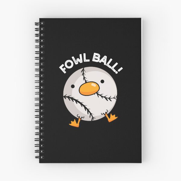 Item preview, Fowl Ball Funny Baseball Puns (BG oscuro) designed and sold by punnybone.