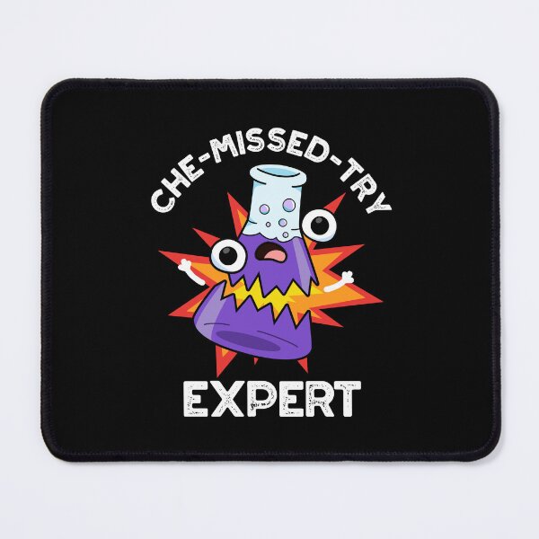 Item preview, Che-missed-Try Funny Chemistry Puns (Dark BG) designed and sold by punnybone.