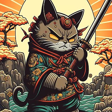 Neko Samurai - Japanese Anime Kawaii