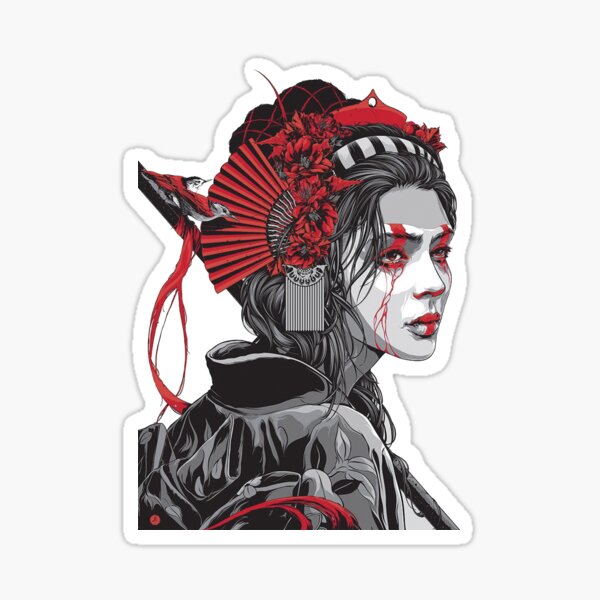 Female Samurai Sticker