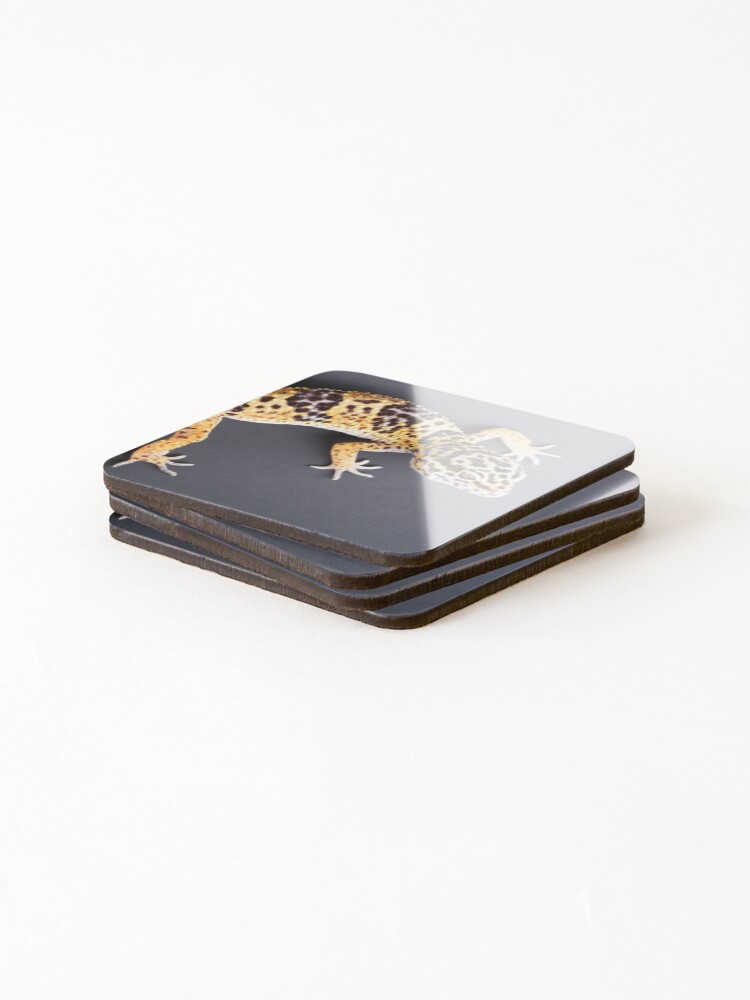 Thumbnail 4 of 5, Coasters (Set of 4), Leopard Gecko designed and sold by ScienceSource.