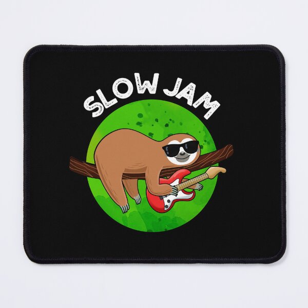Item preview, Slow Jam Funny Sloth Puns (Dark BG) designed and sold by punnybone.