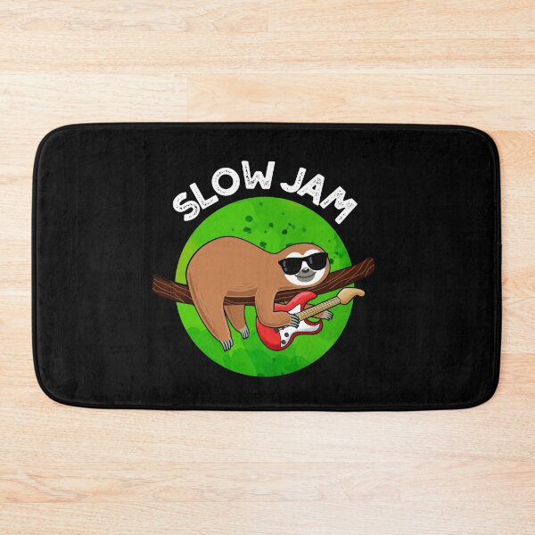 Item preview, Slow Jam Funny Sloth Puns (Dark BG) designed and sold by punnybone.