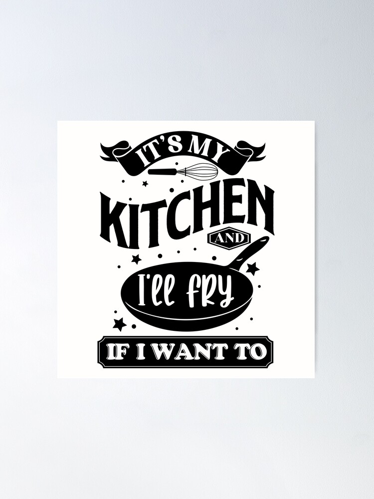 No Bitchin In My Kitchen - kitchen signs decor - Funny Sign