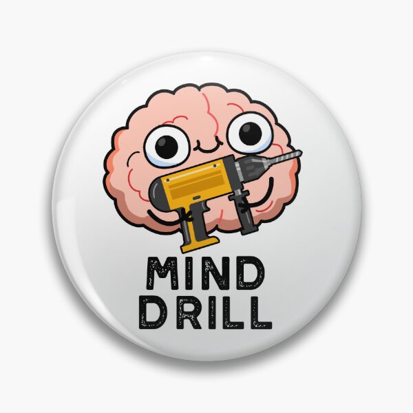 Item preview, Mind Drill Funny Brain Tool Puns  designed and sold by punnybone.