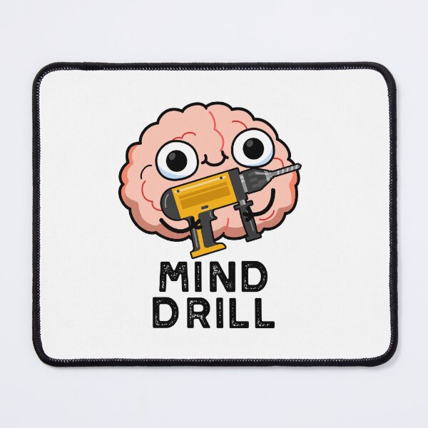 Item preview, Mind Drill Funny Brain Tool Puns designed and sold by punnybone.