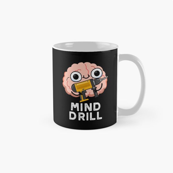 Item preview, Mind Drill Funny Brain Tool Puns (Dark BG) designed and sold by punnybone.