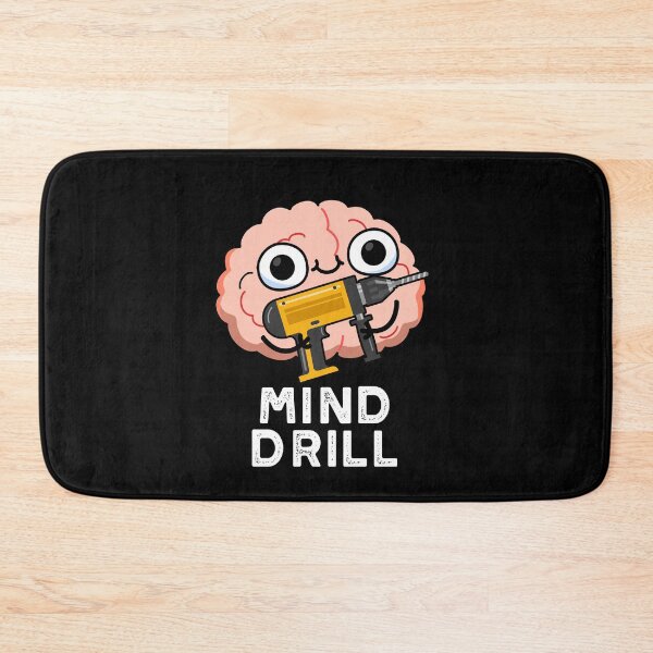 Item preview, Mind Drill Funny Brain Tool Puns (Dark BG) designed and sold by punnybone.