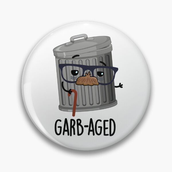 Item preview, Garbaged Funny Trash Can Puns  designed and sold by punnybone.