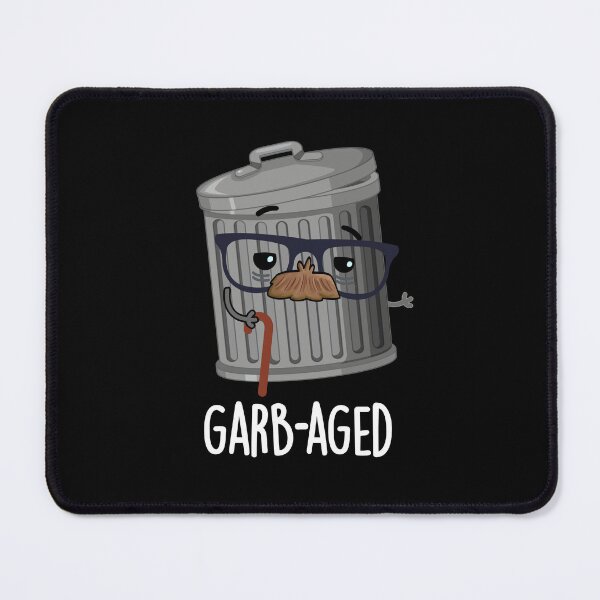 Item preview, Garbaged Funny Trash Can Puns (Dark BG) designed and sold by punnybone.