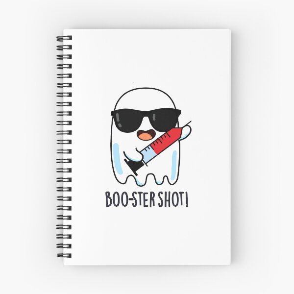Item preview, Booster Shot Funny Ghost Vaccine Puns  designed and sold by punnybone.