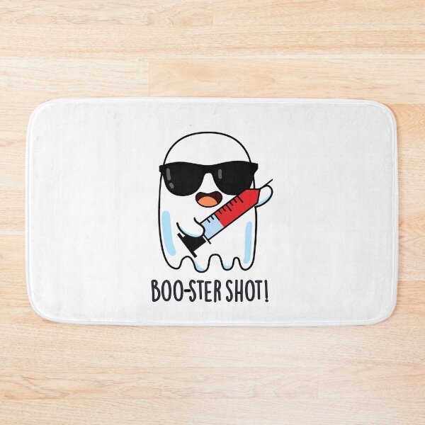 Item preview, Booster Shot Funny Ghost Vaccine Puns  designed and sold by punnybone.