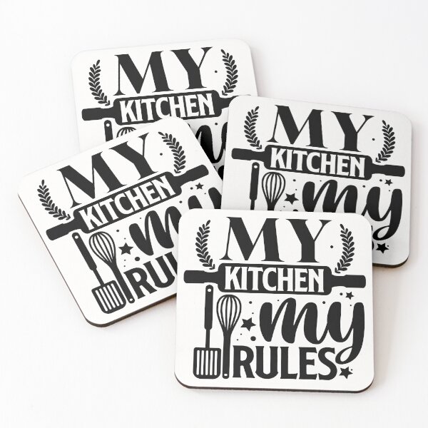 Item preview, My Kitchen My Rules -Funny Kitchen Signs Decor  designed and sold by AppareIIndustry.