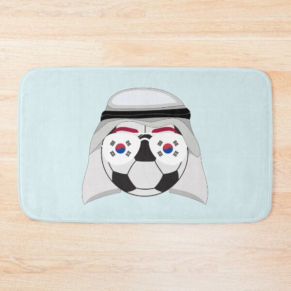 Item preview, South Korea Flag inside Sunglasses on a Soccer ball Wearing Keffiyeh designed and sold by Dexter Freeman.