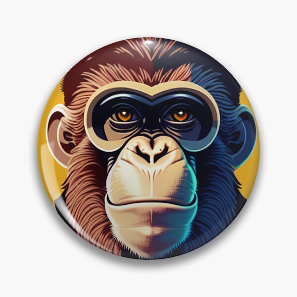 Item preview, cyberpunk gorilla  ape Kong portrait illustration art 12 designed and sold by vishalraifx.