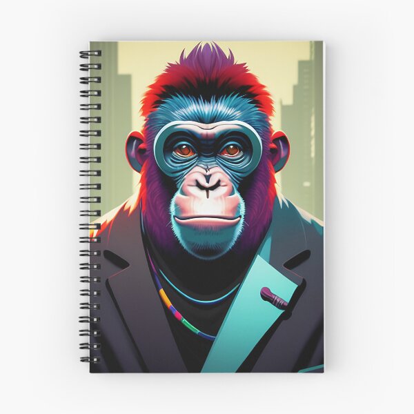 Item preview, cyberpunk gorilla  ape Kong portrait illustration art 13 designed and sold by vishalraifx.
