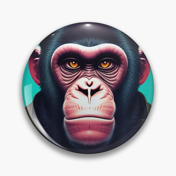 Item preview, cyberpunk gorilla  ape Kong portrait illustration art 14 designed and sold by vishalraifx.
