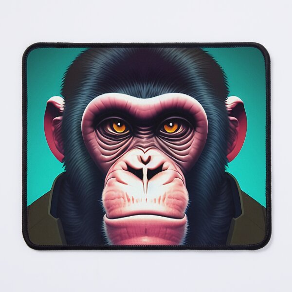 Item preview, cyberpunk gorilla  ape Kong portrait illustration art 14 designed and sold by vishalraifx.