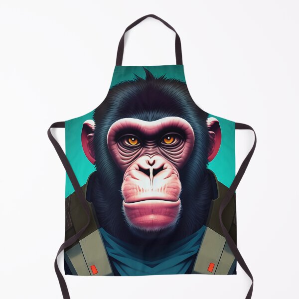 Item preview, cyberpunk gorilla  ape Kong portrait illustration art 14 designed and sold by vishalraifx.