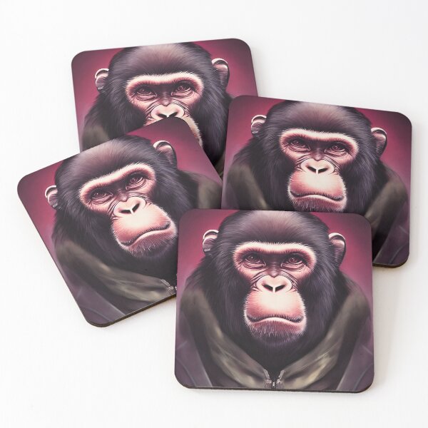 Item preview, cyberpunk gorilla  ape Kong portrait illustration art 15 designed and sold by vishalraifx.