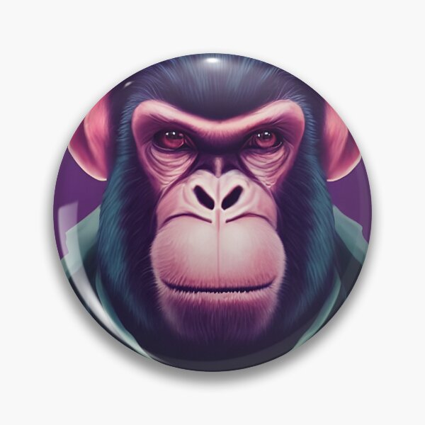 Item preview, cyberpunk gorilla  ape Kong portrait illustration art 16 designed and sold by vishalraifx.