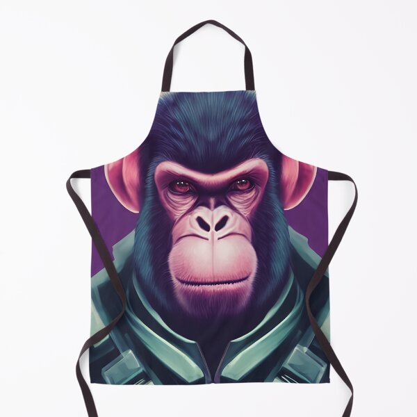 Item preview, cyberpunk gorilla  ape Kong portrait illustration art 16 designed and sold by vishalraifx.