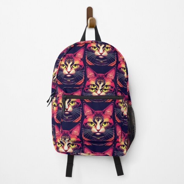 Item preview, cyberpunk cute cat kitty portrait illustration art 1 designed and sold by vishalraifx.