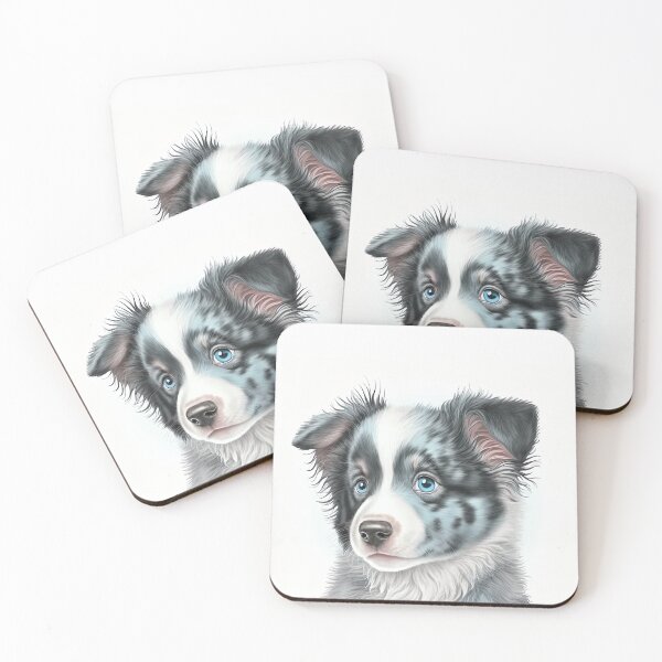 Item preview, Blue Merle Border Collie Puppy designed and sold by DigitalRiggs.