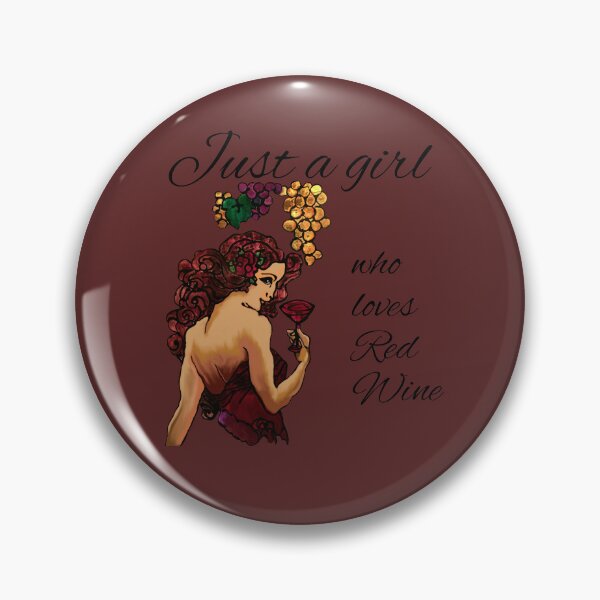 Item preview, JUST A GIRL WHO LOVES RED WINE, ABSTRACT, POP ART,  WINE LOVER designed and sold by Danicus666.