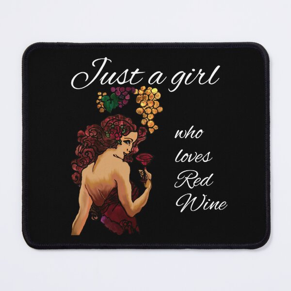 Item preview, JUST A GIRL WHO LOVES RED WINE, ABSTRACT, POP ART,  WINE LOVER designed and sold by Danicus666.
